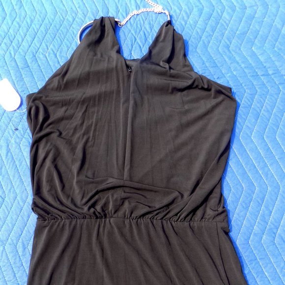 Jessica Simpson Black Halter Necklace Dress - Size 8 - Picture 3 of 4